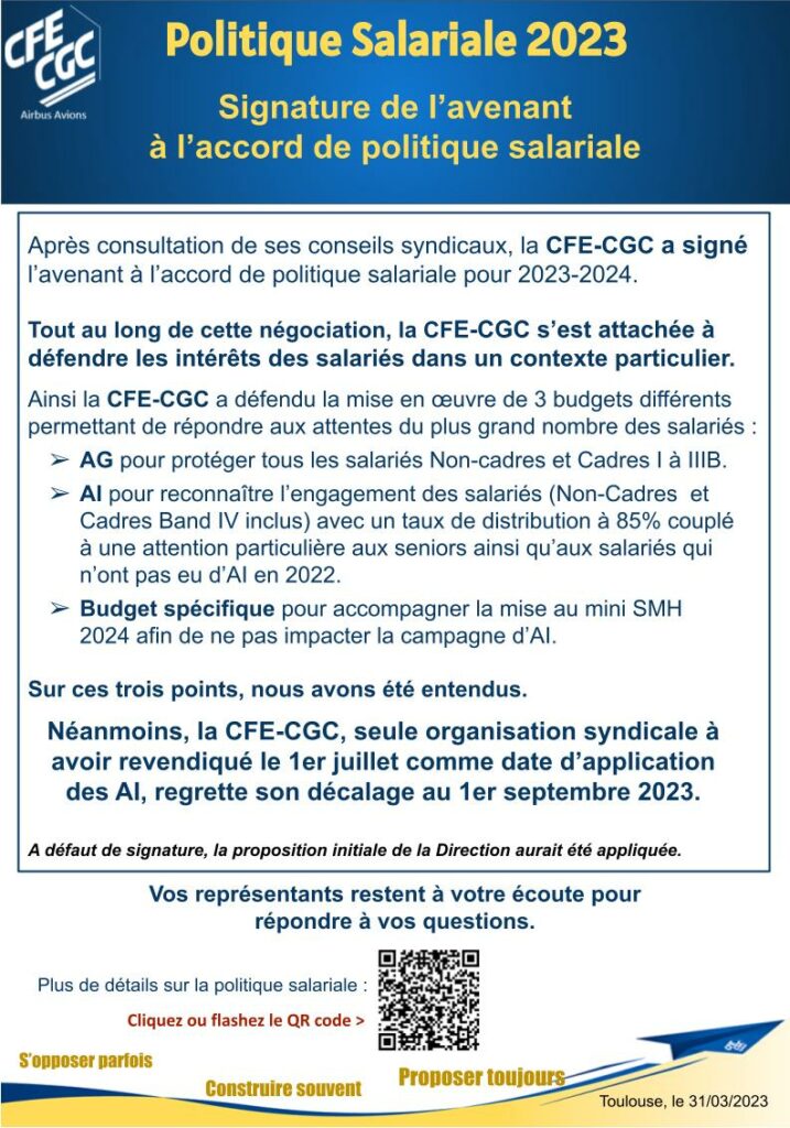 Politique Salariale My Cfe Cgc Airbus