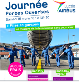 Save the Date : Lycée AIRBUS &#8211; Journée portes ouvertes 2025