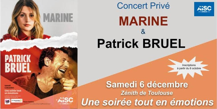 AISC : Marine et Patrick Bruel en Concert Privé