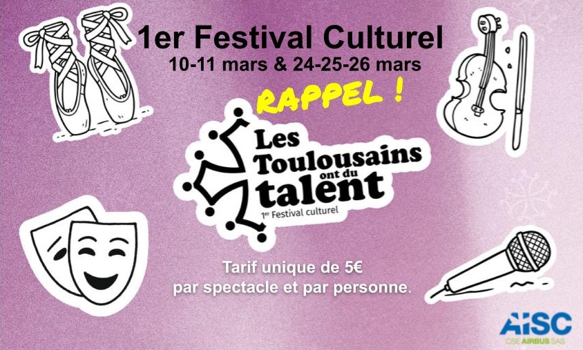 Rappel AISC : 1er Festival Culturel