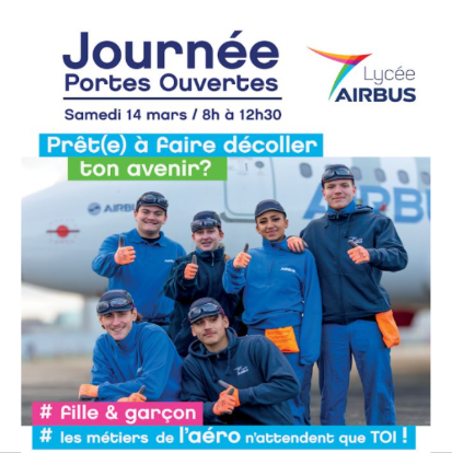 Save the Date : Lycée AIRBUS – Journée portes ouvertes 2026
