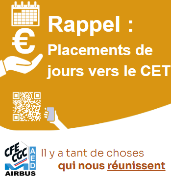 Rappel : Placements de jours vers le CET