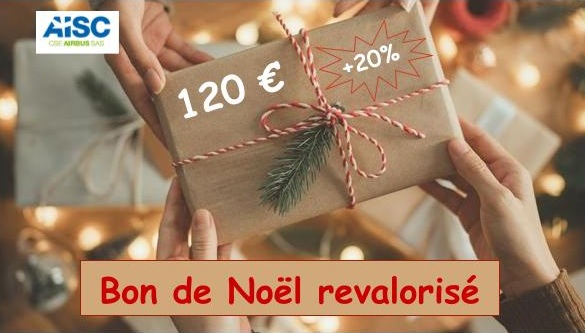 AISC -Le Bon de No&euml;l revaloris&eacute; &agrave; 120&thinsp;&euro; en 2026